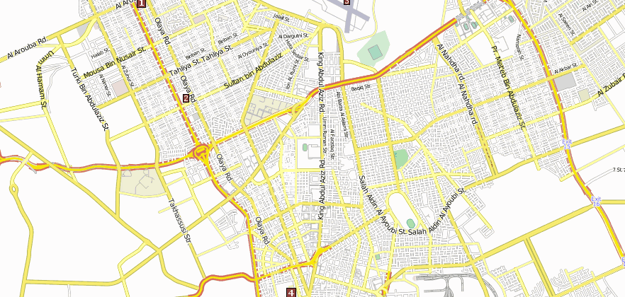 Reiseführer von Riad und Riad-Sehenswürdigkeiten  im Stadtplan